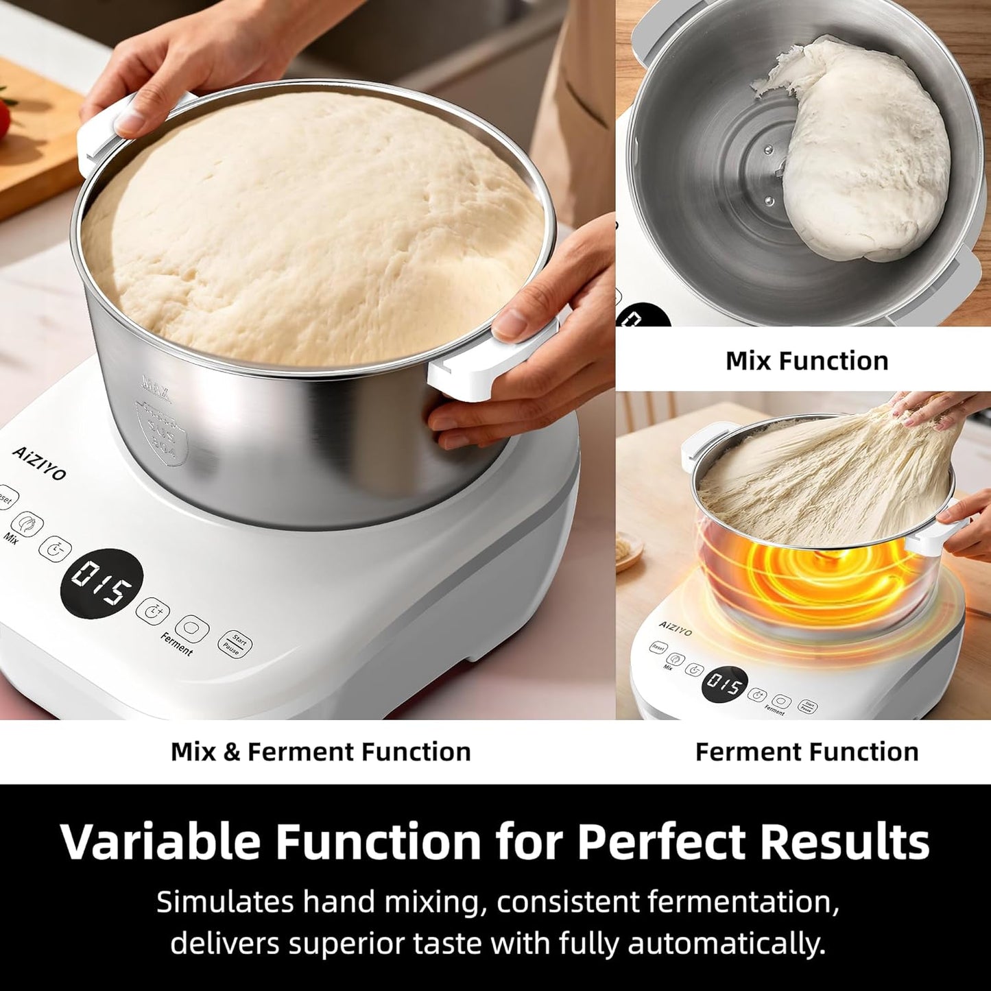 Stainless Steel Electric Dough Maker- 5L