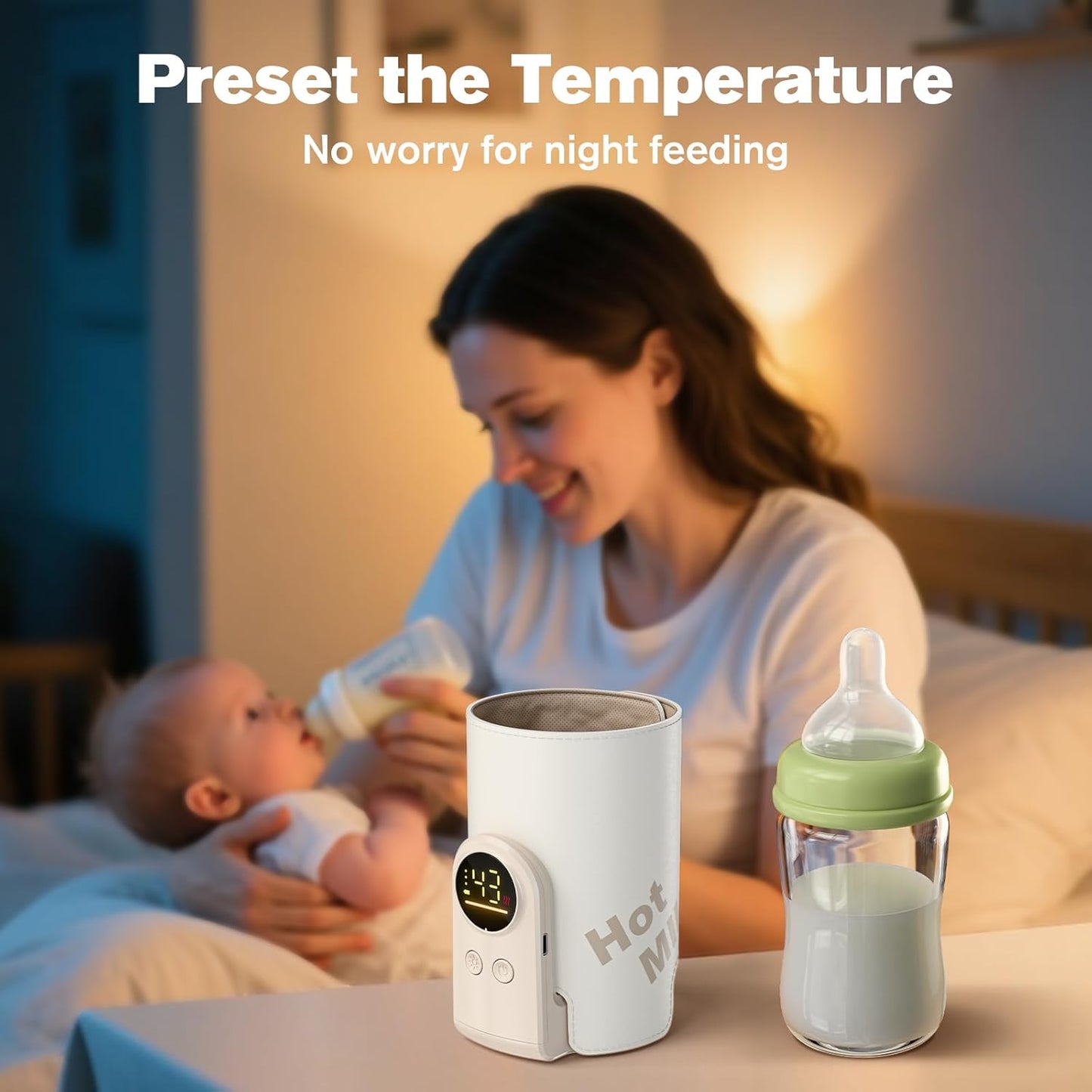 Smart USB Baby Bottle Milk Warmer