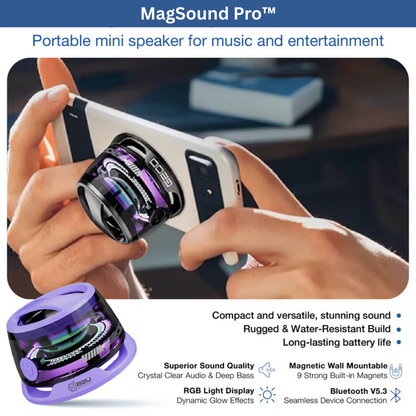MagSound Pro™ Portable Magnetic Speaker
