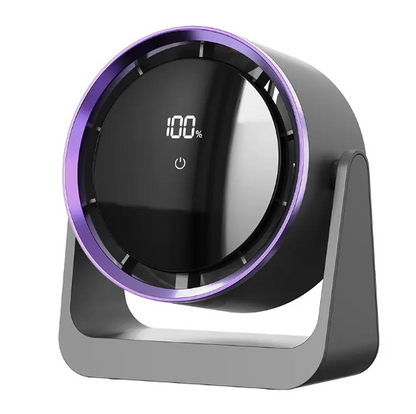 Mini Rechargeable Desk Fan with Touchscreen