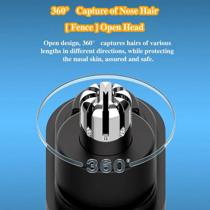 EasyTrim - Compact Ear & Nose Hair Trimmer with USB Cable | For Men & Women