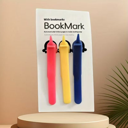 PageLock™ Smart Silicone Bookmarks (Pack of 3)