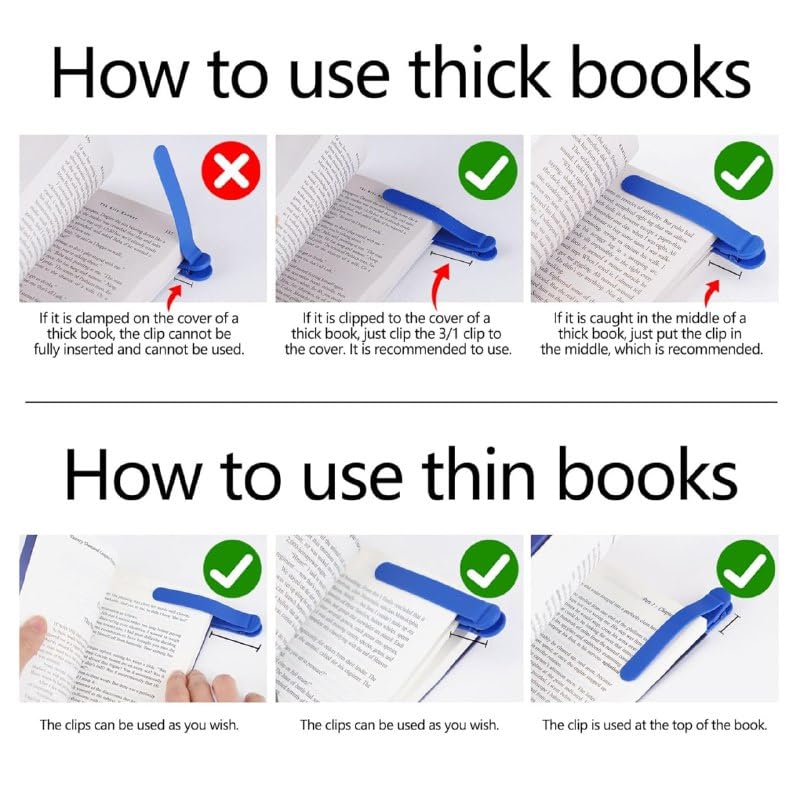 PageLock™ Smart Silicone Bookmarks (Pack of 3)