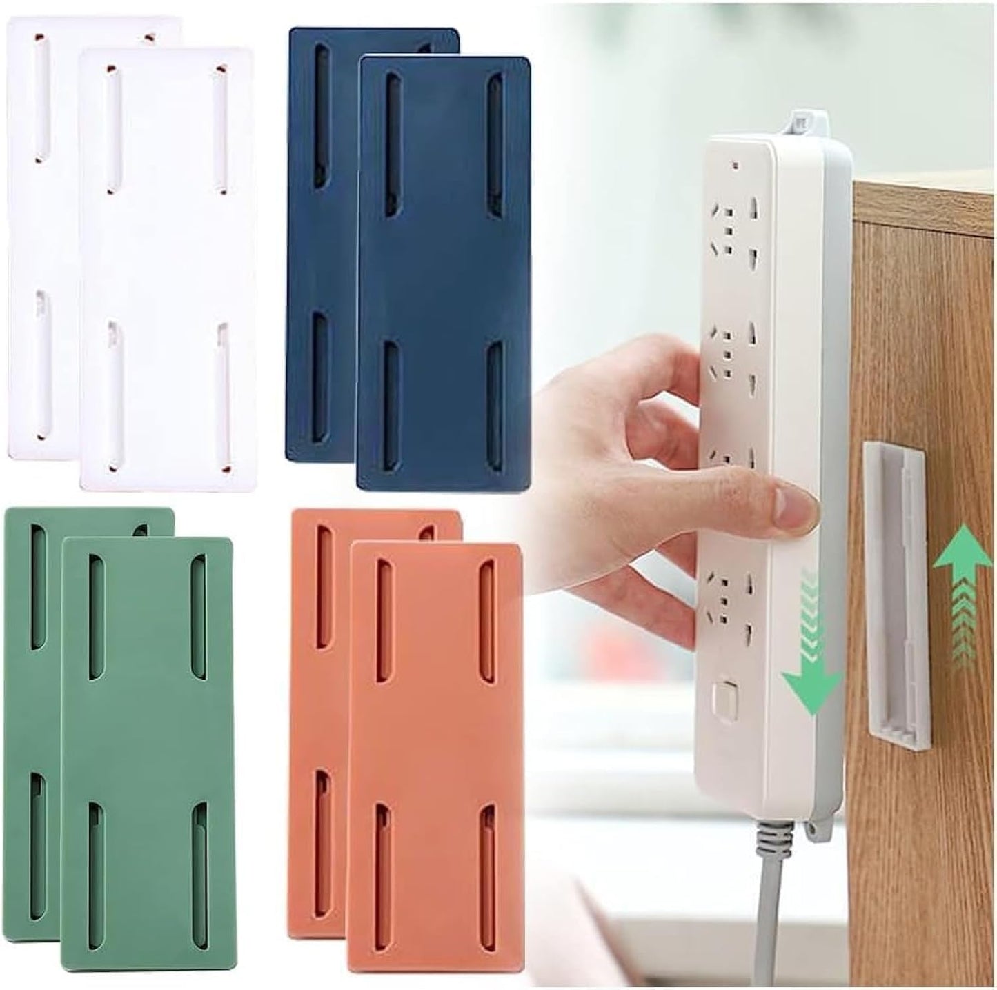 Self Adhesive Power Strip Socket Holder