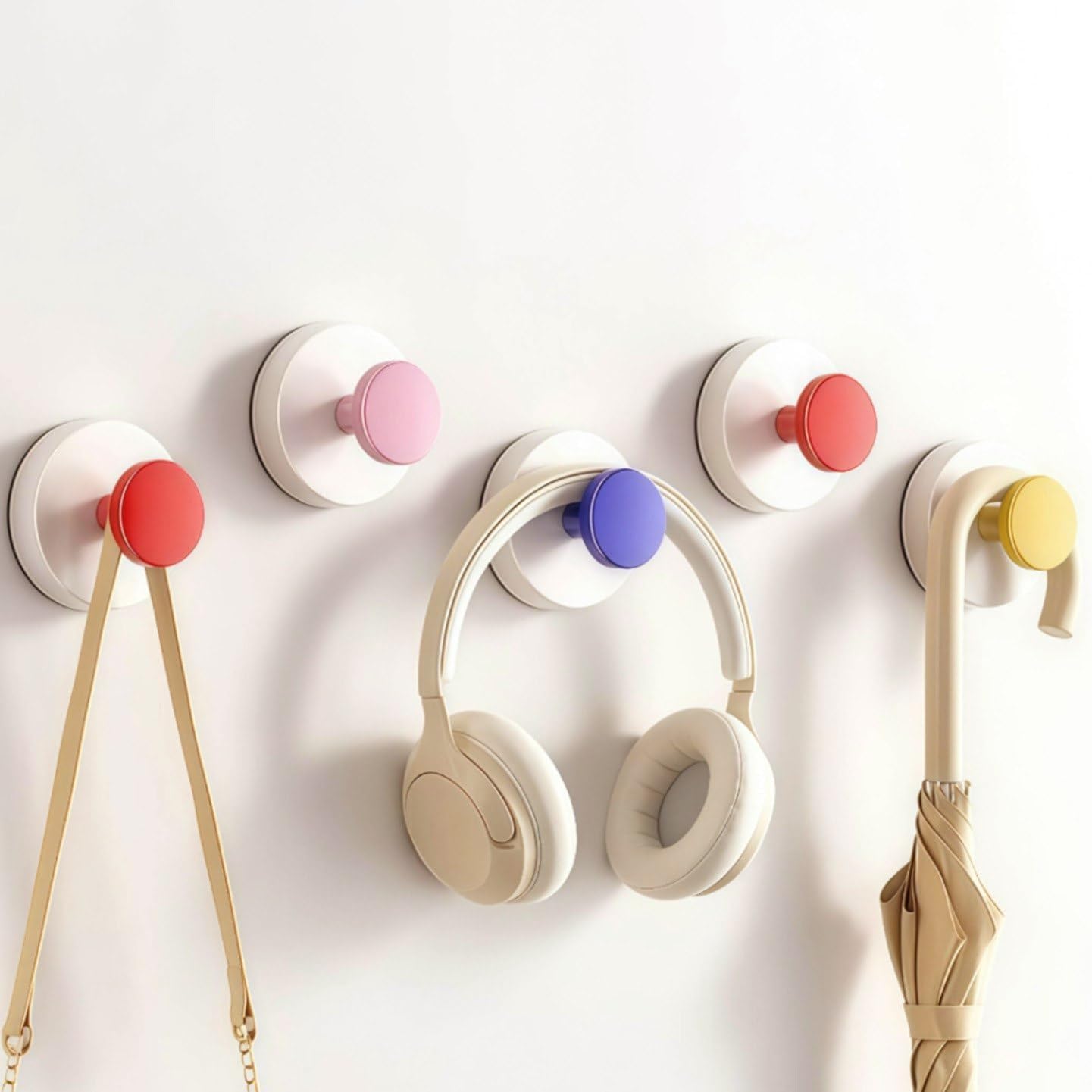Vacuum Suction Wall Hooks (Pack Of 4)