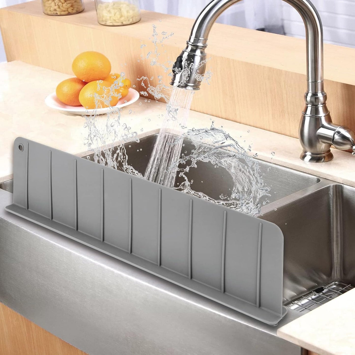 Anti-Splash Sink Guard for Kitchen Countertop