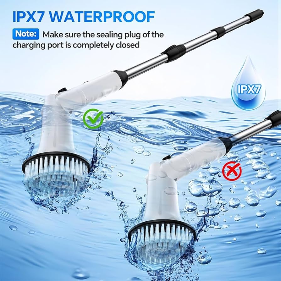9 in 1 Cordless Electric Spin Scrubber