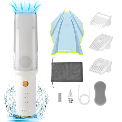 Baby Hair Trimmer with Built-in Vacuum – Quiet, Safe & Mess-Free Haircut
