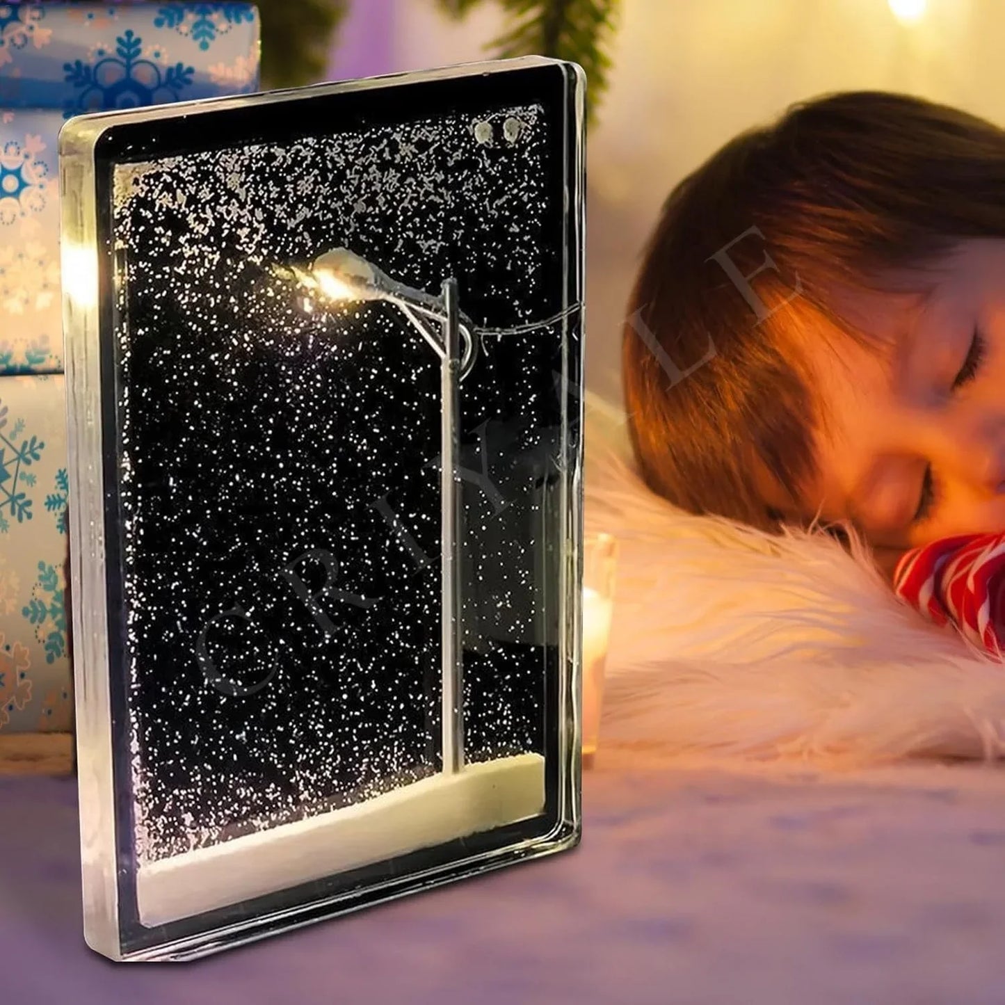 Snowfall Street LED Night Lamp