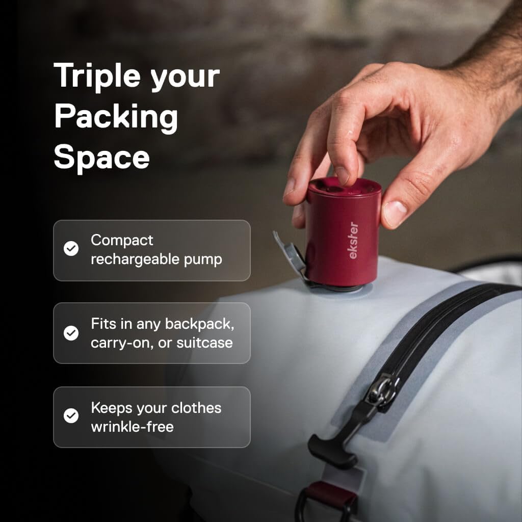 Vacuum Seal Travel Duffle Bag With Pump