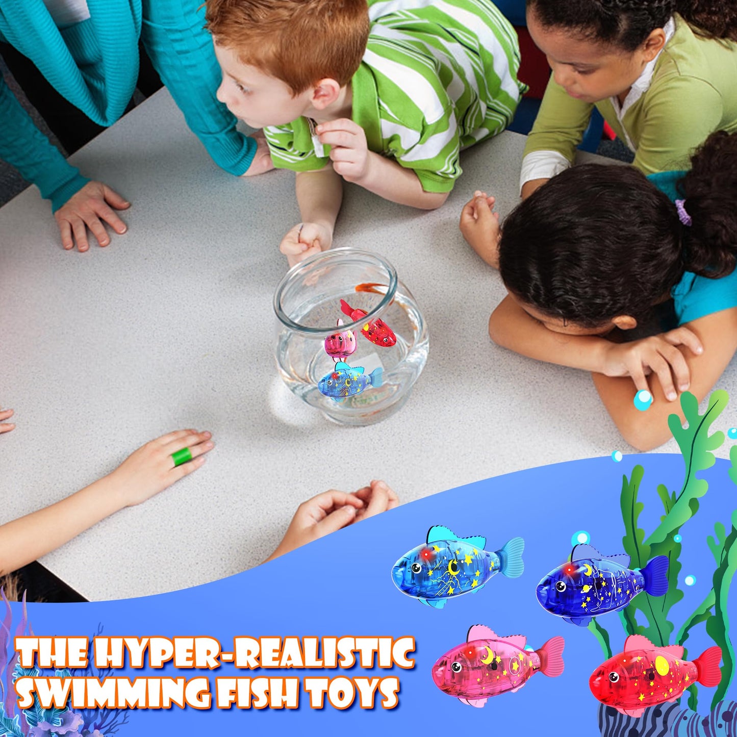 AquaGlow™ LED Swimming Robot Fish Toy