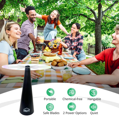 Automatic Portable Food-Safe Fly Repellent Fan