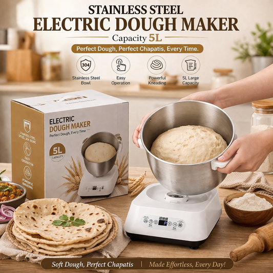 Stainless Steel Electric Dough Maker- 5L