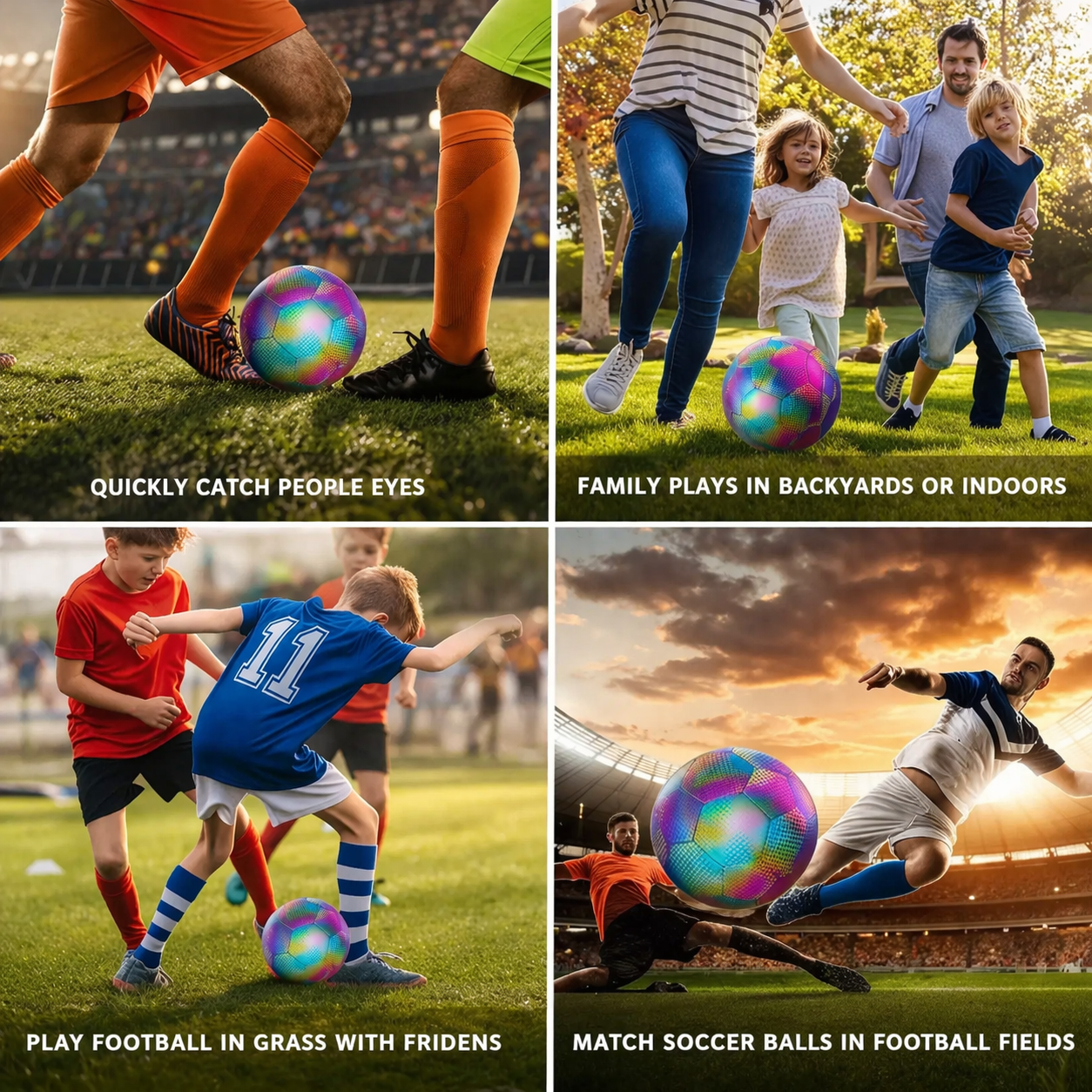 Holographic Reflective Soccer Ball