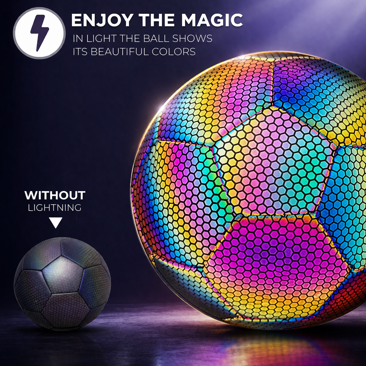 Holographic Reflective Soccer Ball