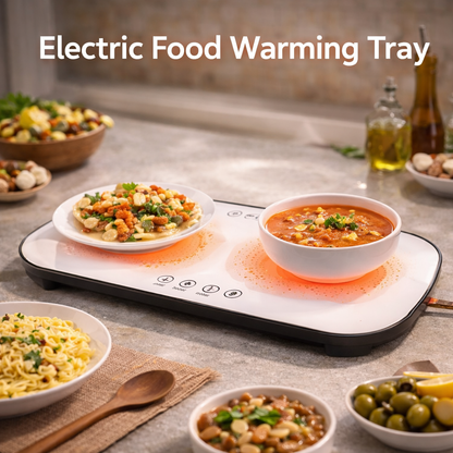 Multifunctional Electric Food Heating Glass Tray