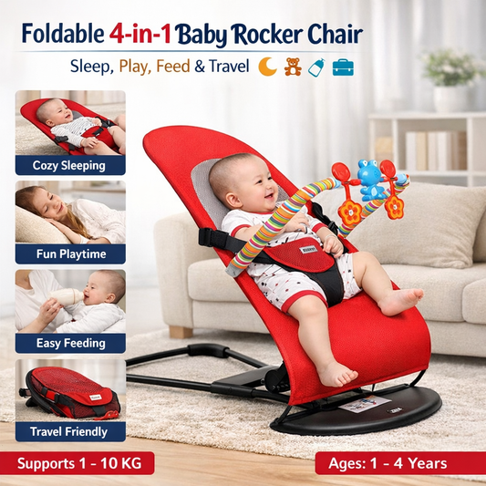 4-in-1 Baby Rocking Chair with Safety Belt