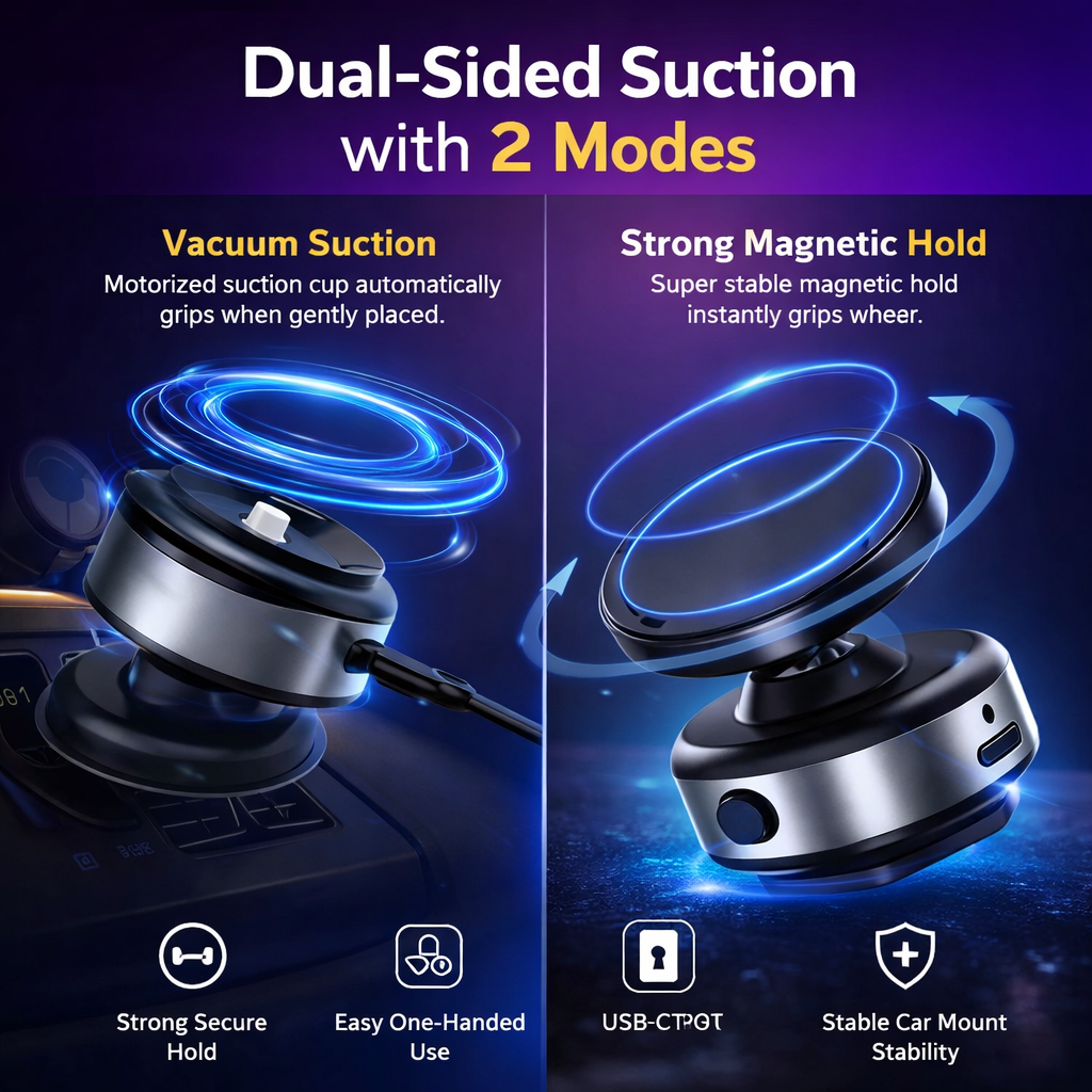 AutoGrip™ 360° Magnetic Car Phone Holder