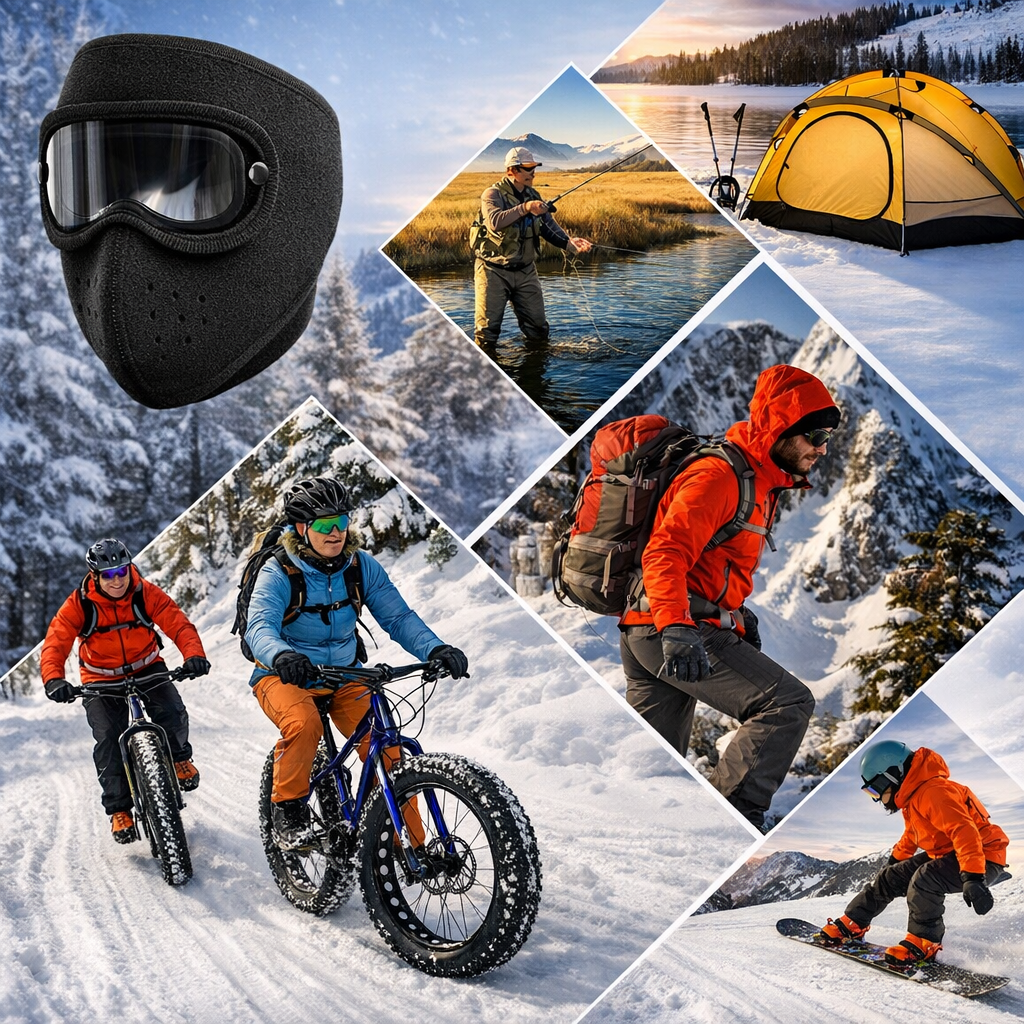 Thermal Face Mask with Anti-Fog Shield