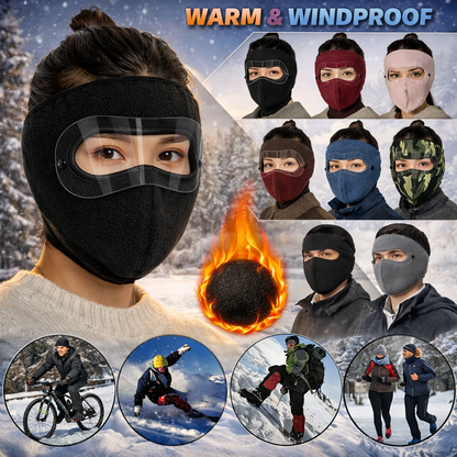 Thermal Face Mask with Anti-Fog Shield