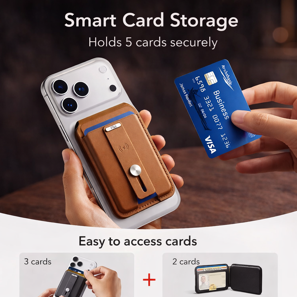 MagSafe Smart Wallet Stand with Find My Tracker