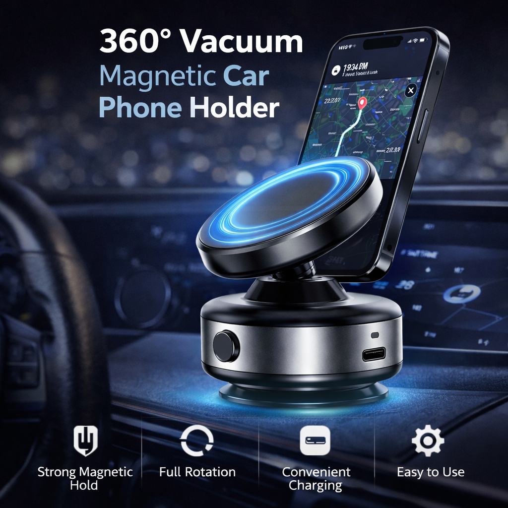 AutoGrip™ 360° Magnetic Car Phone Holder