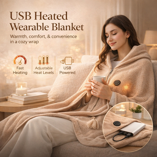 Portable Electric Heated Shawl Wrap - Unisex