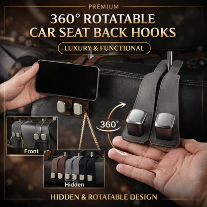 Suede Metal Car Headrest Hook