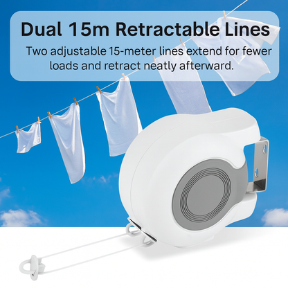 DryFlex™ | Wall-Mount Clothes Drying Line