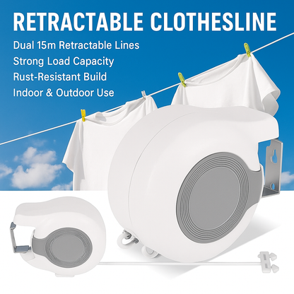 DryFlex™ | Wall-Mount Clothes Drying Line