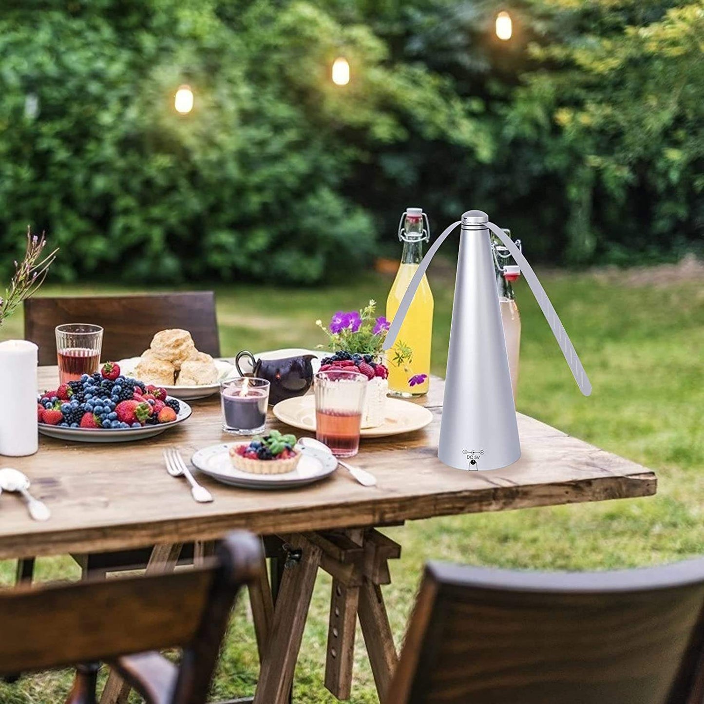 Automatic Portable Food-Safe Fly Repellent Fan