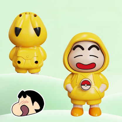 Shin-chan Face Rotating Keychain
