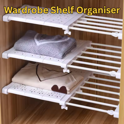 Extendable Wardrobe Shelf Organizer