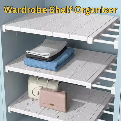 Extendable Wardrobe Shelf Organizer