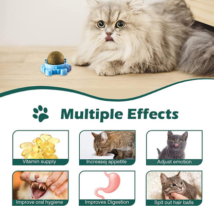 Rotating Catnip Licking Ball - Cat Toy