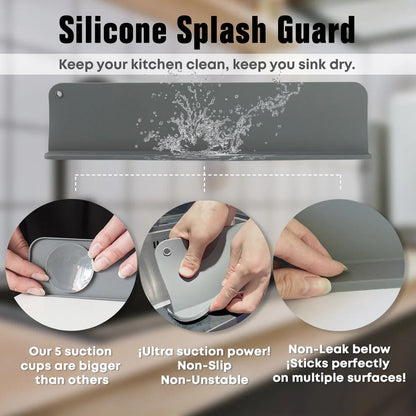 Anti-Splash Sink Guard for Kitchen Countertop