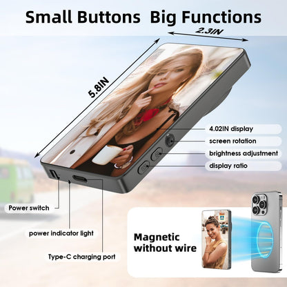 Wireless Magnetic Rear Camera Selfie Screen