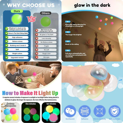 MagicGlow Sticky Balls