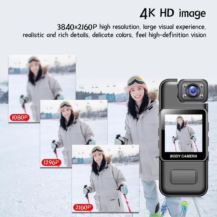 4K Action Mini Body Camera