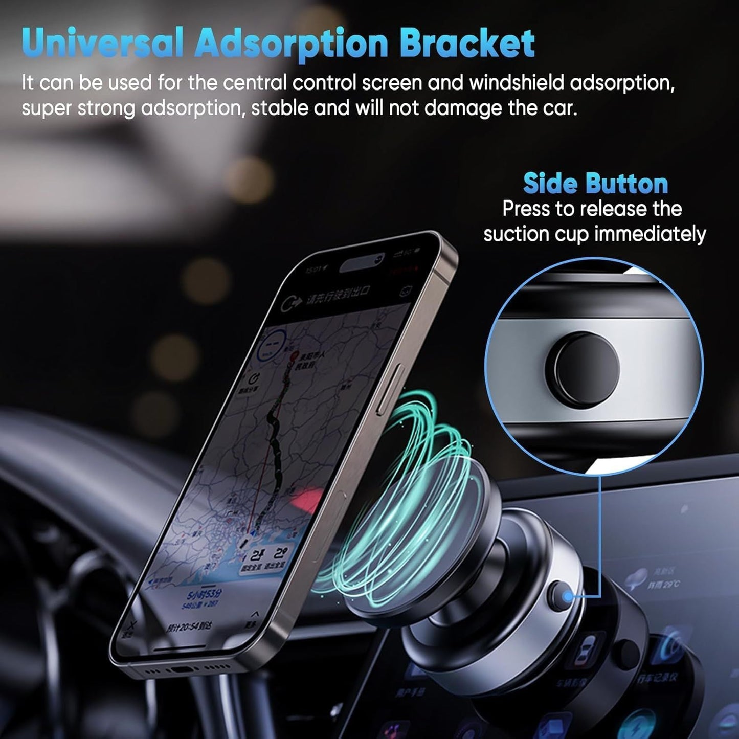 AutoGrip™ 360° Magnetic Car Phone Holder