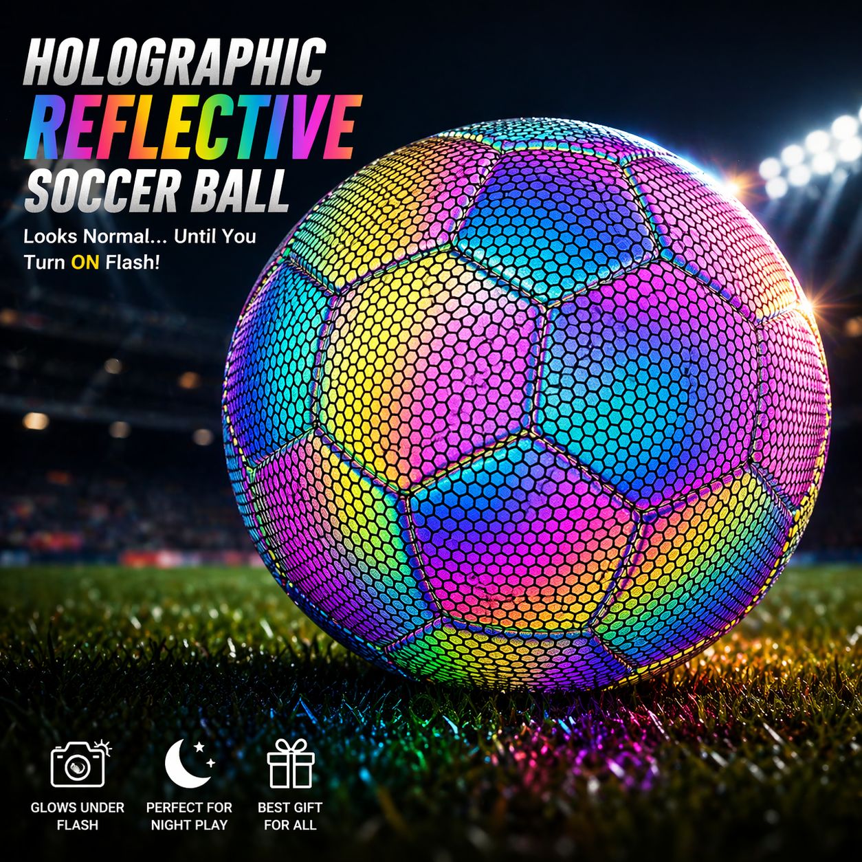 Holographic Reflective Soccer Ball