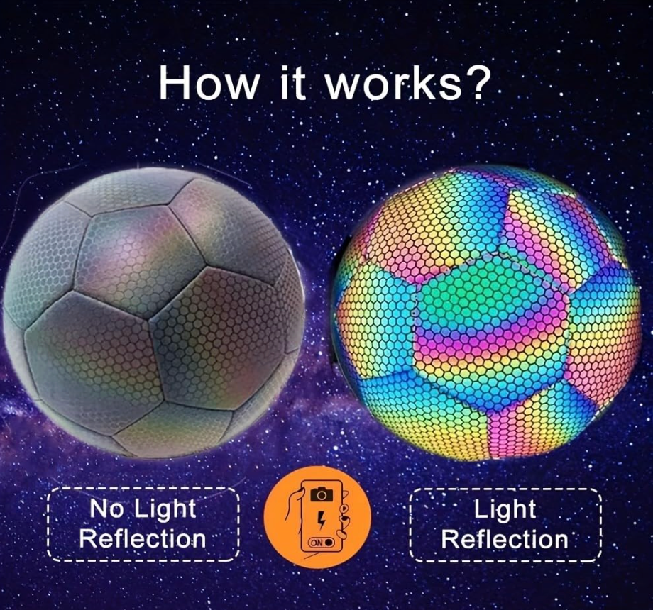 Holographic Reflective Soccer Ball