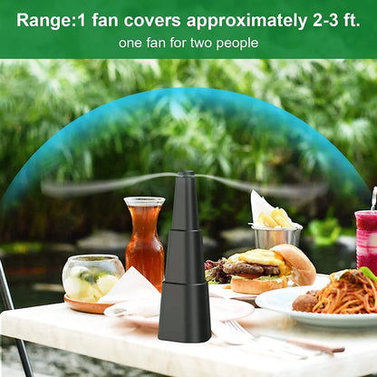 Automatic Portable Food-Safe Fly Repellent Fan