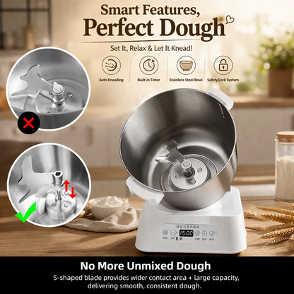 Stainless Steel Electric Dough Maker- 5L