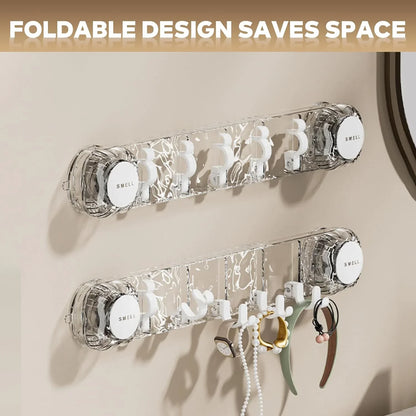 Wall-Mounted Suction Hook Rack