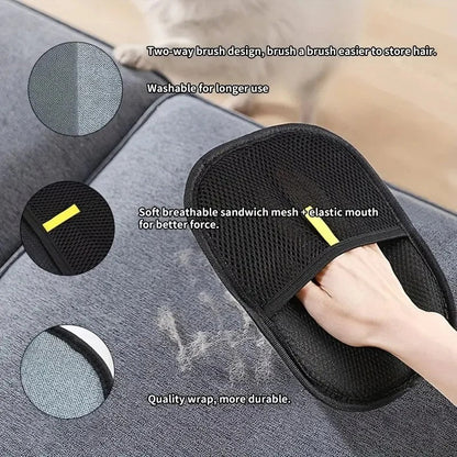 2-in-1 Pet Grooming & Hair Removal Gloves