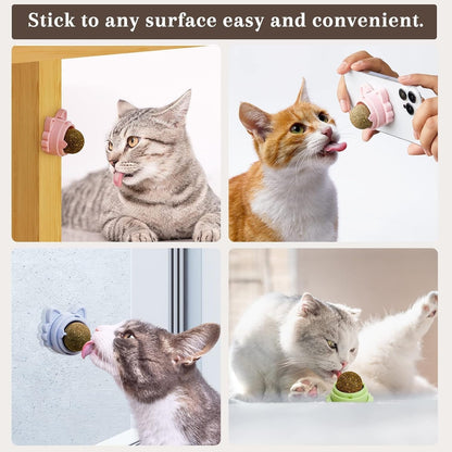 Rotating Catnip Licking Ball - Cat Toy