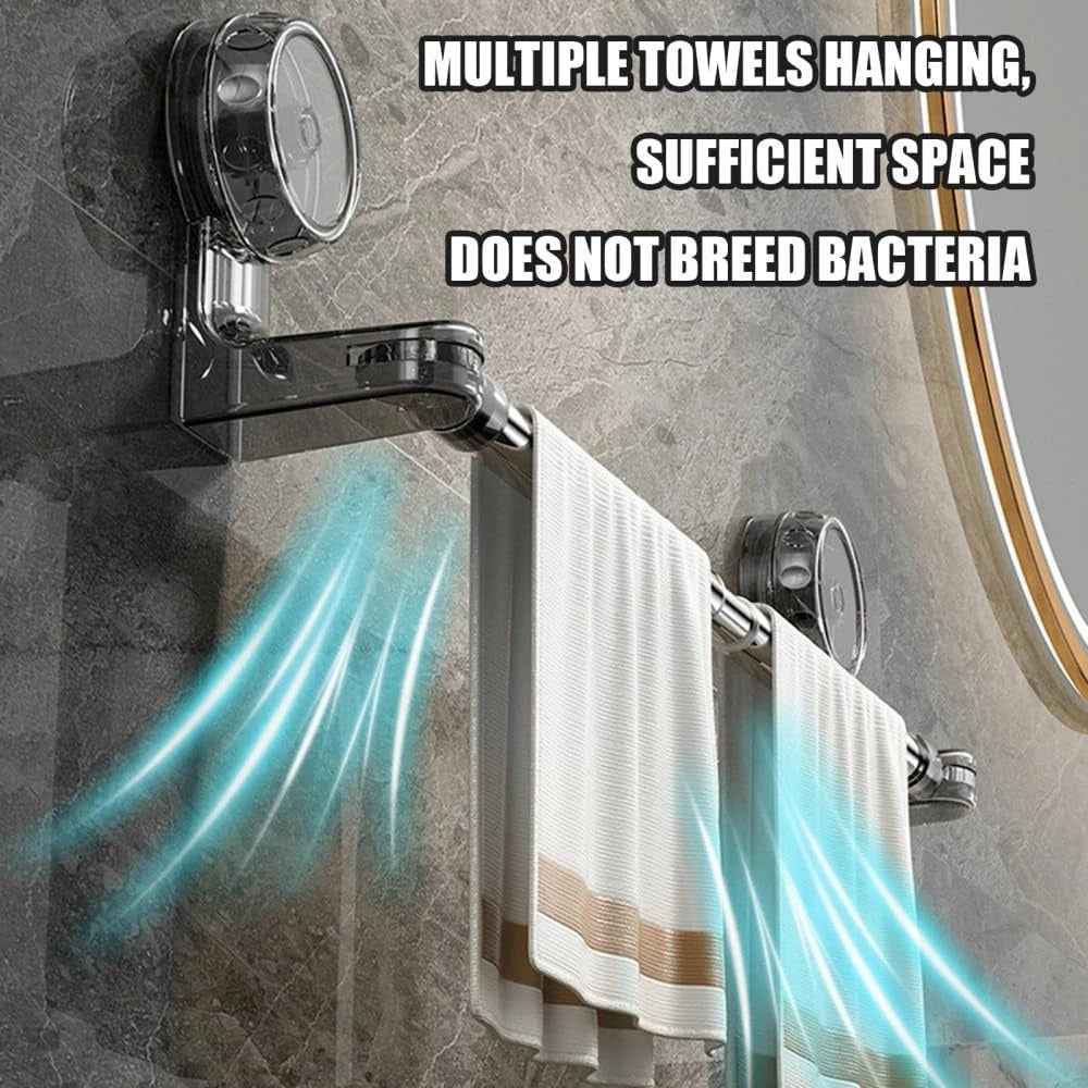 360° Rotating Retractable Towel & Shoe Rack