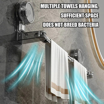 360° Rotating Retractable Towel & Shoe Rack