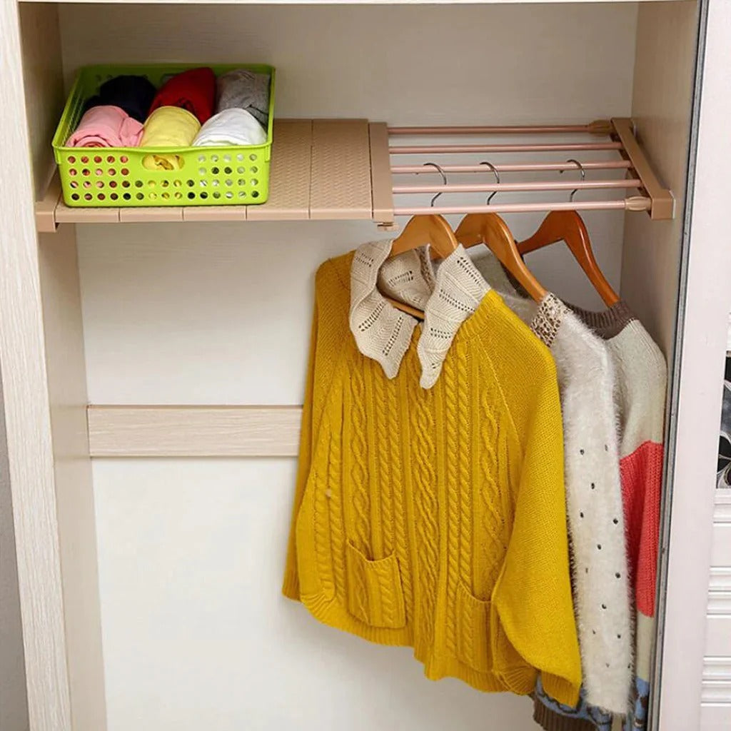 Extendable Wardrobe Shelf Organizer